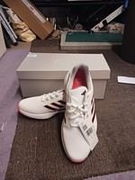 adidas ZG23 Spiked Mens Golf Shoes - White and Orange size UK 8.5