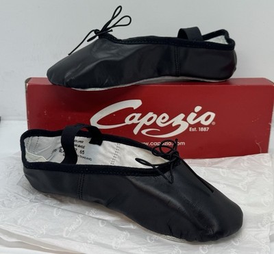 Capezio Adult Daisy 205 Black Unisex Ballet Shoes Leather Full Sole NIB