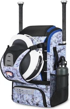 VBK Softball Bag for Girls,Kids Baseball Bag,Baseball Backpack One Size, Blue 