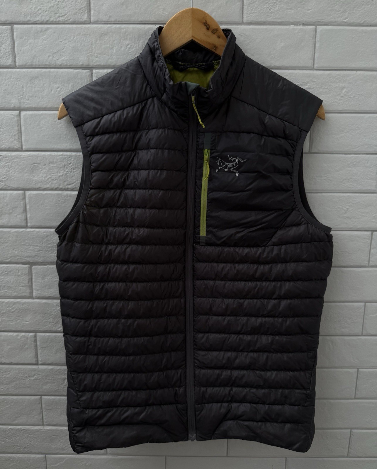 Giubbotto uomo Arc'teryx Cerio LT grigio piumino leggero zip imbottito taglia S