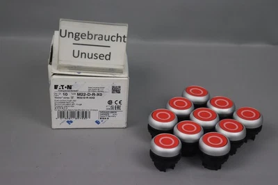 EATON M22-D-R-X0 Drucktaste 216605 Flach Rot 10xStück Unused OVP - Bild 1 von 4