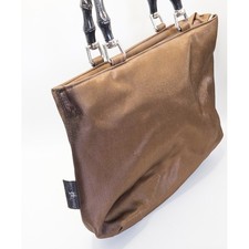 David Jones Bronze Metallic Tote Bag with Bla...