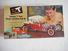 Vintage Monogram Big T Street Rod #PC78 Model Kit Built in Box 1/8