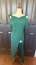 Reformation Milan Wrap Dress Emerald Green Size 6
