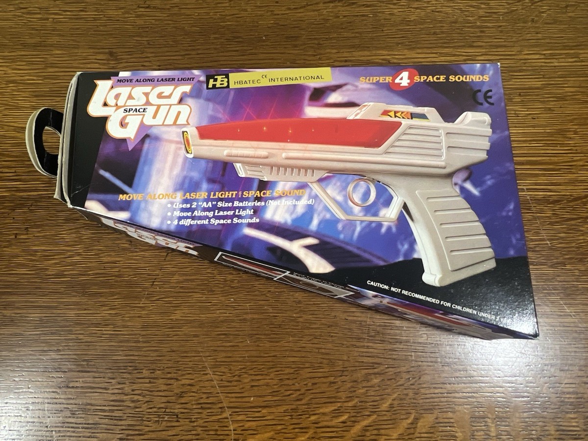 Vintage NOS 90s Electronic Move Along Laser Space Gun Toy New 4