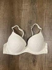 Aerie Sunnie Cream Push Up T Shirt Bra Floral Print Size 34C