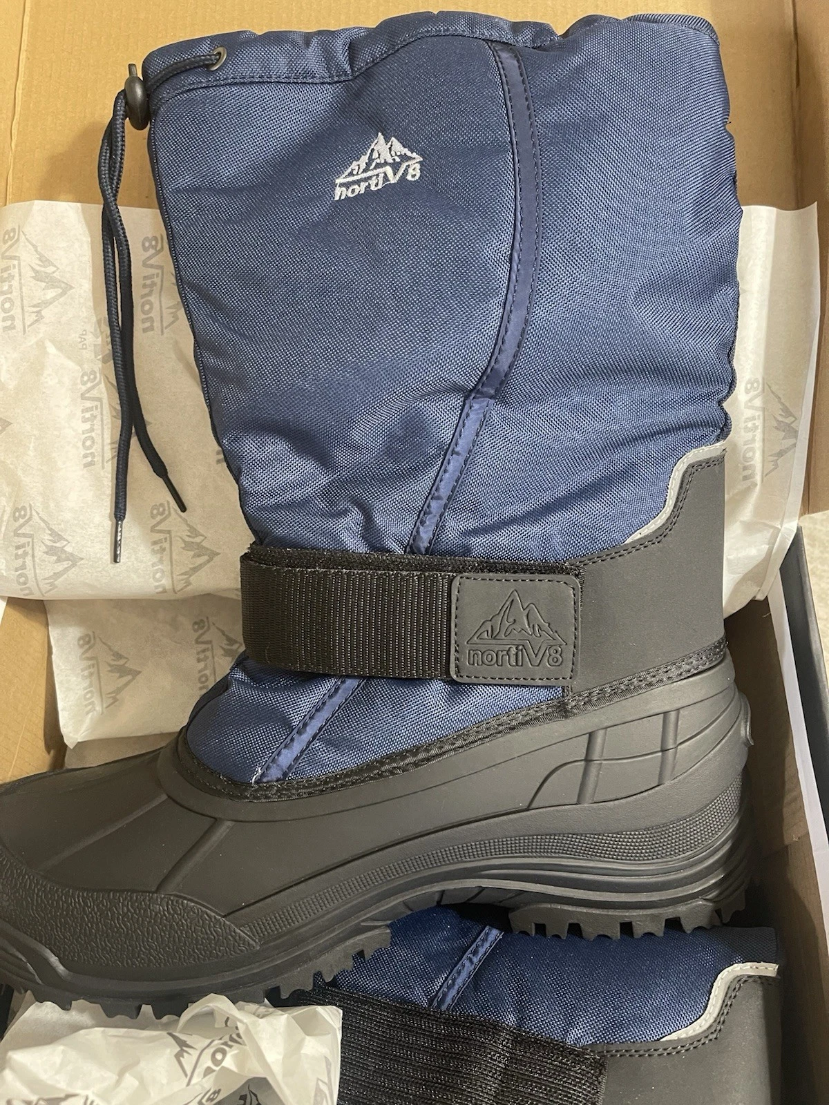 NORTIV 11 Men's Winter Warm Snow Boots Waterproof Outdoor Non-slip Hiking Boots