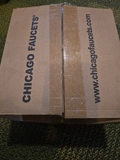 Chicago Faucets 897-CP Faucet, Lever, 1/2" Fnpt, 2, Cast Brass NEW