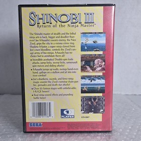 Shinobi III: Return of the Ninja Master Sega Genesis No Manual Authentic Tested