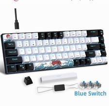 Image of HXSJ Mechanical Gaming Keyboard 68 Keys Wired Gaming Keyboard