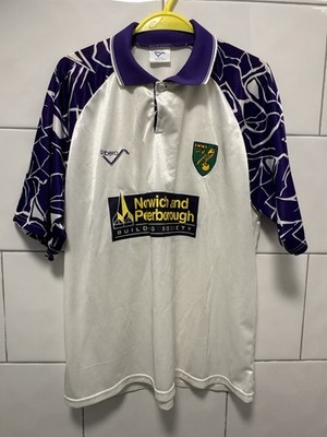 Seltenes Original 1992-1993 Norwich City Auswärtstrikot von Ribero - Größe Herren XL