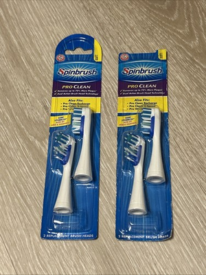 #ad Arm amp; Hammer Spinbrush Pro Series Daily Clean Electric Toothbrush Replacement X2 $43.00