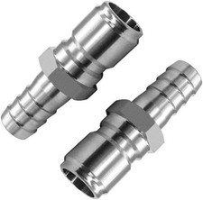3/8 Inch Barb Male Quick Disconnect 304 Stainless Steel H Style: 3/8 Barb Male