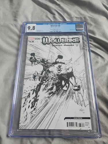 Wolverine 36 (2023) 2nd Print Yu Sketch Cover 1:25 9.8 CGC WP 1st App Hellverine