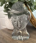 Vintage BLENKO Sculptural Glass Paperweight Bookend MidCentury Don Shepherd