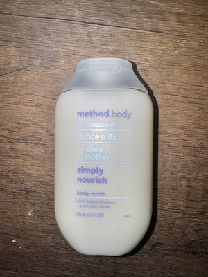 Method Simply Nourish Body Wash 3.4oz   Gentle Moisturizing Cleanser