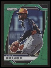 Brice Matthews 2025 Panini Prizm #285 Green Prizm