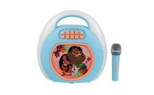 Disney Moana Bluetooth Karaoke Machine for Kids, Includes Wireless Microphone