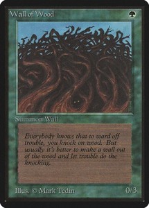 Wall of Wood Limited Edition Beta HP MTG