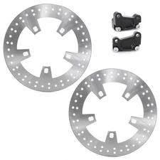 Enforcer 13" Big Brake Front Rotors Brackets for Harley Touring Road Glide 09-23