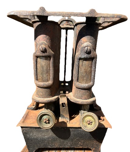 Union Kerosene Sad Iron Stove Double Burner Antique