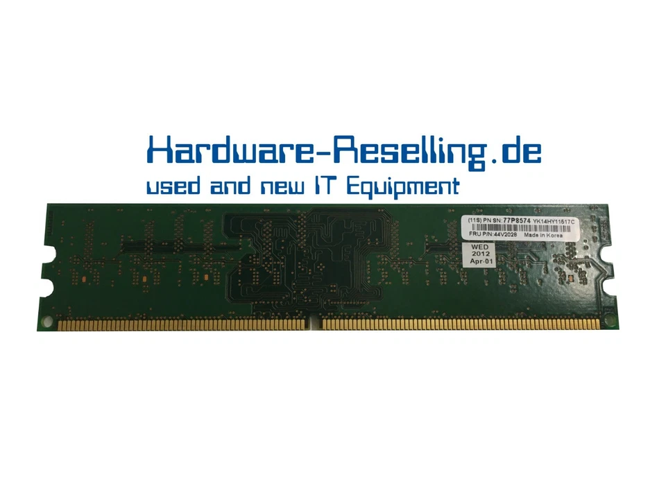 Hynix HYMP112U64CP8-Y5 AB-C 1GB PC2-5300U 555-12 DDR2 667MHz - Image 2 of 2