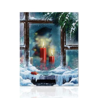 Bild Christmas Candle Hängebild Weihnachten Bild Wohnkultur