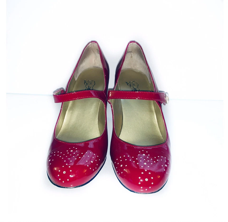 ¡Oh ciervo! 7 Tacones Oxford Mary Jane Scorpio charol rojo $120 Foto 2 de 4