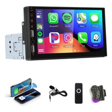 Single 1DIN 7" Autoradio Apple CarPlay/Android Auto FM Bluetooth USB TouchScreen