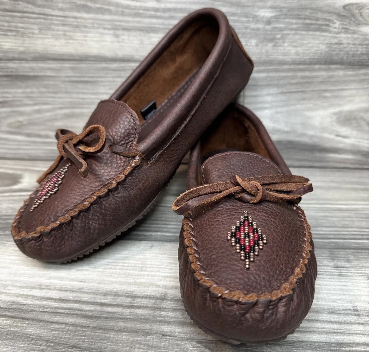 Womens Leather Hard Sole Moccasins Womens 100% Sheepskin Lined