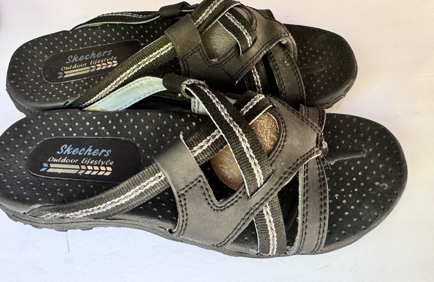 APL Sandali neri infradito Skechers donna taglia 6