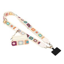Clip and Go Phone Strap with Zipper Pouch,Crossbody Adjustable Chain Lanyard ...