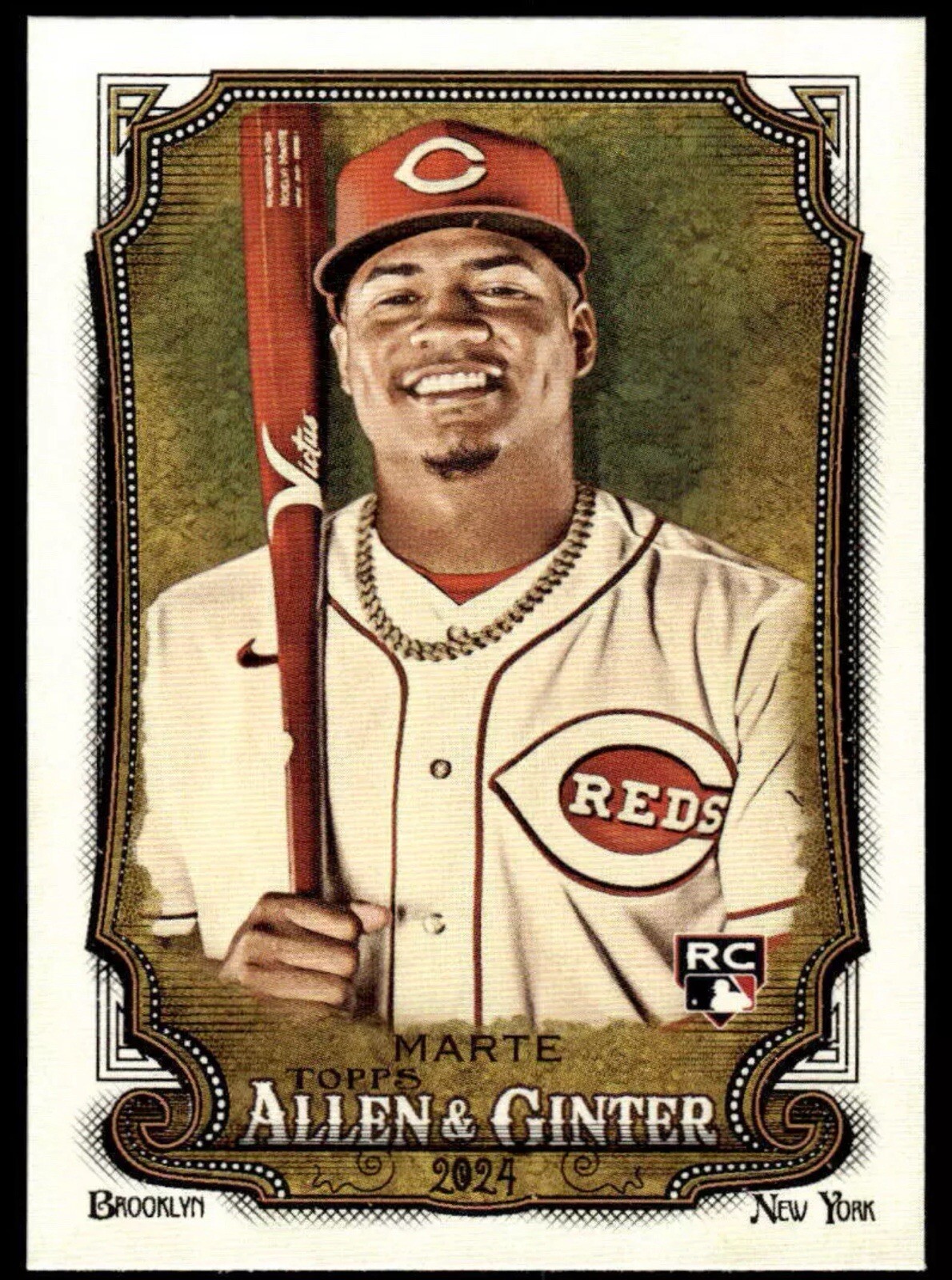 2024 Topps Allen & Ginter Noelvi Marte RC Reds #71 Cincinnati Reds Baseball Card
