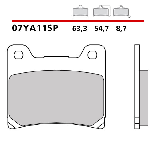 Paire Plaquette de Frein Arrière BREMBO Yamaha XJ 750 83>86 - Photo 1/9