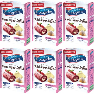 6x Lo Conte Le Farine Magiche Mix Africano per DOLCI SUPER SOFFICI Mehle 200g