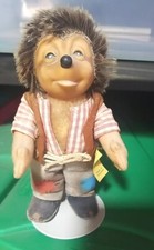 1950s Original Steiff 7" HEDGEHOG Germany 7627/17 TAG Vintage READ