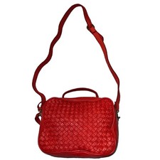Sundance Red Bodie Camera Woven Crossbody Bag