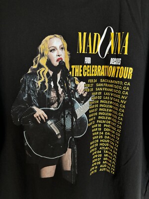madonna celebration tour shirt Size XL | eBay