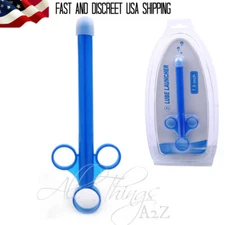 Blue XL Personal Lubricant Launcher Anal Lube Shooter Applicator Tube Injector