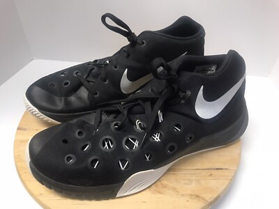 Nike Mens Zoom Hyperquickness 749883-001 Black Basketball Shoes Sneakers Size 15