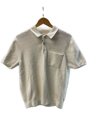 AIME LEON DORE POLO SHIRT TERRY KNIT S WHITE COLLAR AROUND AND 