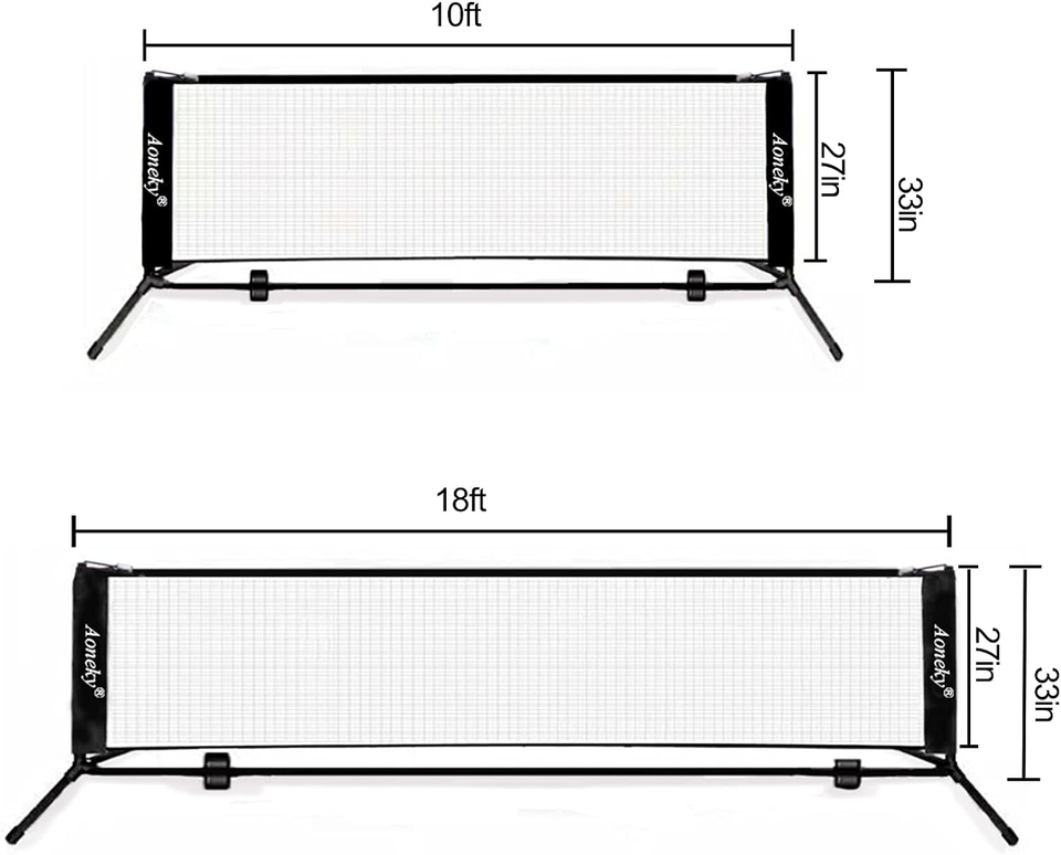 Mini Portable Tennis Net for Driveway Kids Soccer Tennis Net