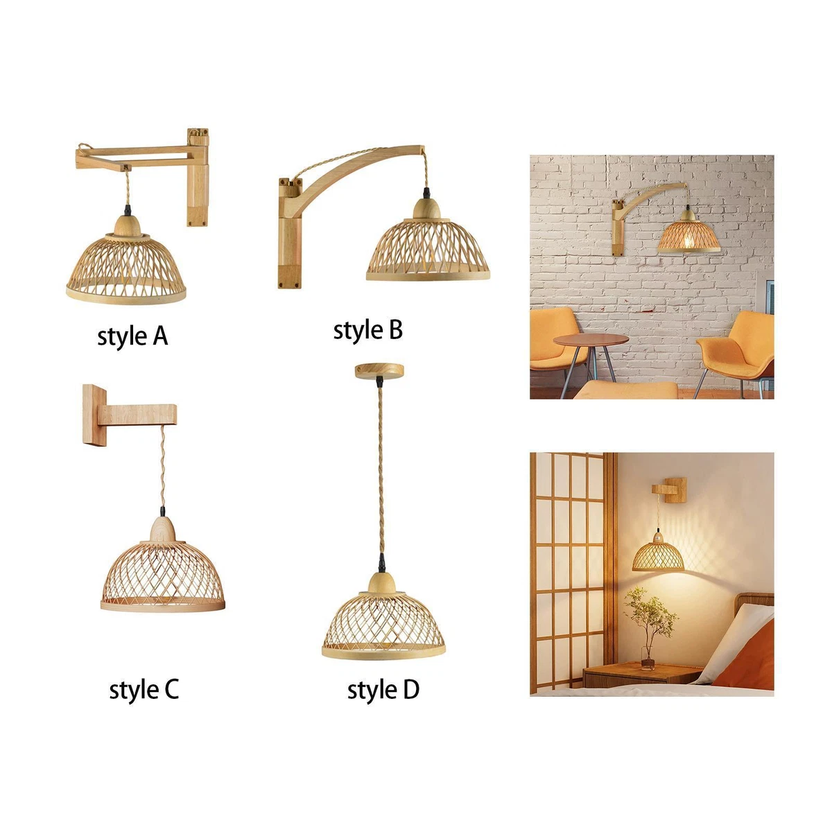 Farmhouse Rustic Wall Sconces Wall Mounted Pendant Lights for
