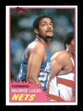 1981 Basketball Topps Maurice Lucas New Jersey Nets #E79 1