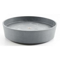 Ecopots Kunststoff Blumentopf Untersetzer + Rollen Grau Ø 41,6 X H 9 Cm