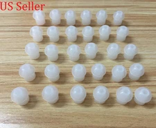 LOT OF 30 EARBUDS FOR RADIO EARPIECE - RUBBER MUSHROOM EARTIP EAR BUD SILICONE