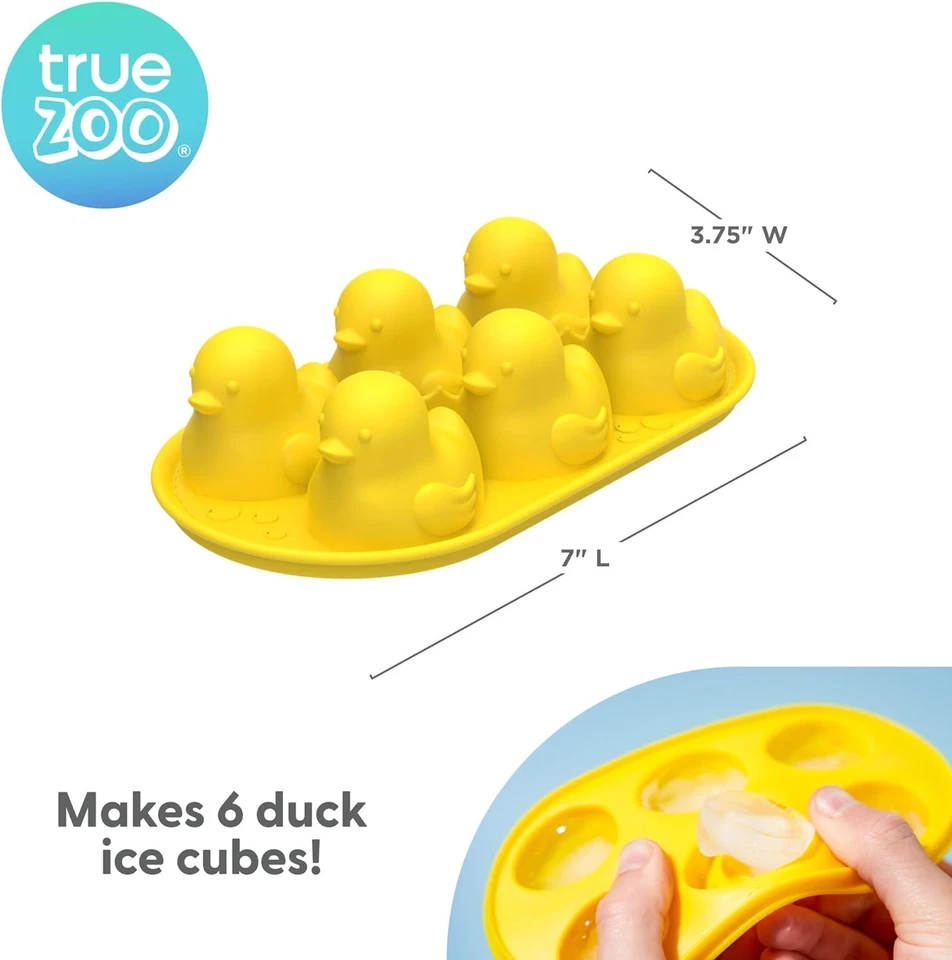 Truezoo Quack the Ice Duck Ice Cube Tray, Novelty Animal Ice Mold, Large, Makes - Image 3 of 4