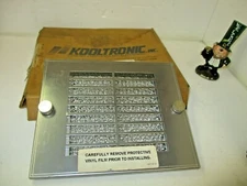 KOOLTRONIC COOLING MOTOR ENCLOSURE EHAUST GRILLE AND FILTER MODEL KFG40