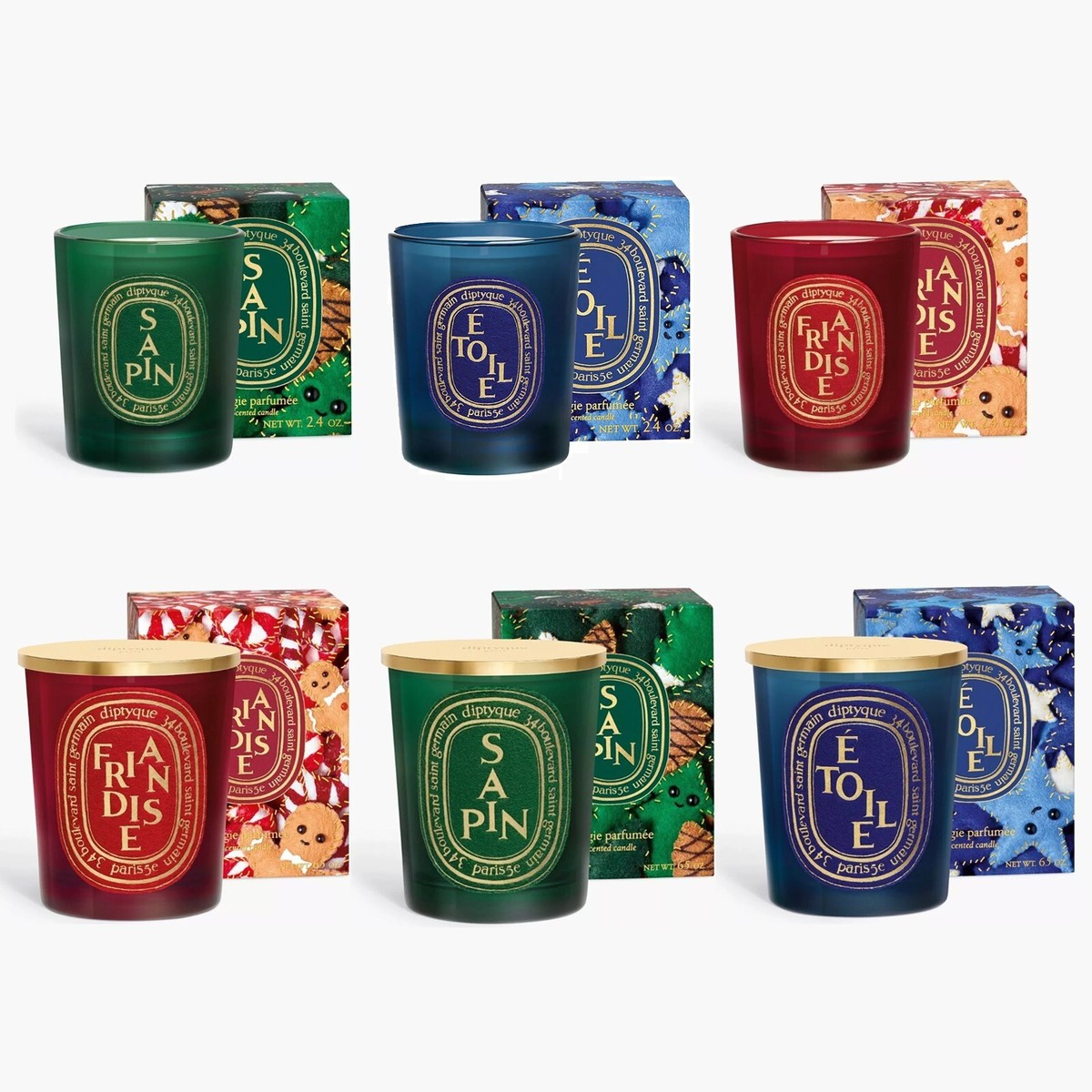 Diptyque SAPIN FRIANDISE ÉTOILE Scented Candle 3 Types Holiday