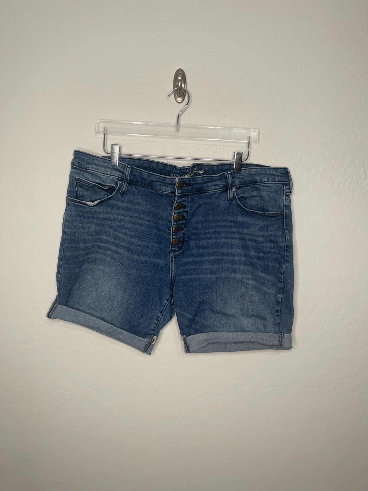 Universal Thread Button Fly Raw Hem/Cuffed Jean S… - image 1